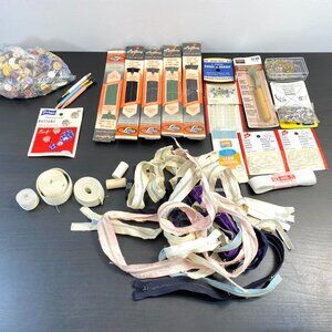 Sewing Tools, Set of 1, Sewing Notions,  Zipper, Colorful, Buttons, Washable Pen